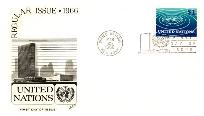 United Nations, New York, Worldwide First Day Cover