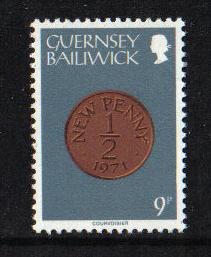 Guernsey  #181  MNH  1979  coins 9p