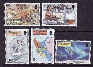 British Antarctic Territory-Sc#280-4-unused NH set-Maps-Survey-1999-