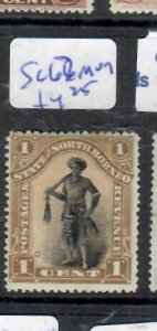 NORTH BORNEO 1C MAN   SG 67  MOG    P0224A  H