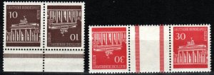 Germany #9N251b, 9N253a Tete-beche F-VF Unused (X5972)