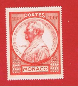 Monaco #197   MVFLH OG  Louis ll  Free S/H