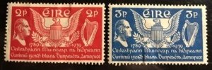 Ireland Scott# 103-104 F/VF Unused set Cat $13.00