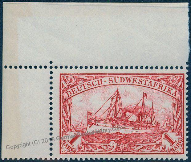 Germany SW Africa 1M Unwmk Yacht MNH Deutsch-Suedwestafrika DSWA 85659