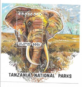 Tanzania 1993 National Parks Elephant S/S Sc 1192 MNH C16