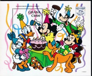 DISNEY GHANA 1764-1765 MINT NH DONALD BIRTHDAY PARTY S/S