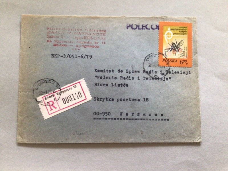 Poland registered postal cover 66262 