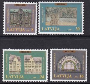 Latvia   #429-432   MNH  1996   city of Riga