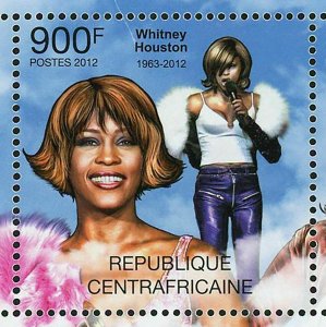 Whitney Houston Stamp American Singer Celebrity Music S/S MNH #3732-3735