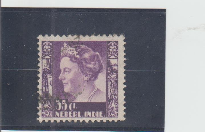 Netherlands Indies  Scott#  180  Used  (1934 Queen Wilhelmina)