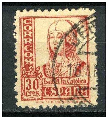 Spain 1936 - Scott 647 used - 30c, Isabella I