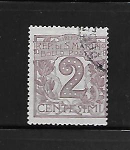 SAN MARINO,40,  MINT HINGED, NUMERAL OF VALUE