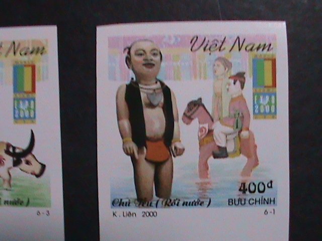 ​VIETNAM-2000 SC#2971-6-WORLD STAMPS EXPO 2000 ANAHEIM -IMPERF:MNH VERY FINE