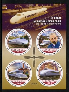 GUINEA BISSAU 2023 ZEPPELIN TRAIN SHEET MINT NEVER HINGED