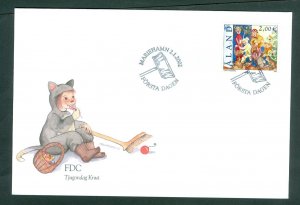 Aland. 2002 FDC. St. Canute's Day.  20 Days After Christmas. Sc. # 202