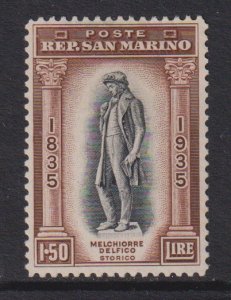 San Marino   #179   used 1935  Delfico  1.50 l