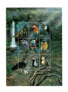 Bhutan 1999 - Scott #1227 - Birds of the World - Sheetlet of 9 Stamps - MNH