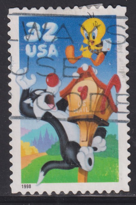 United States 3204a Sylvester & Tweety Bird 1998