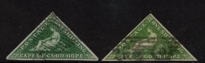 Cape Of Good Hope #6 #6a (SG #8 #8b) Extra Fine Used Duo **With Certificate**