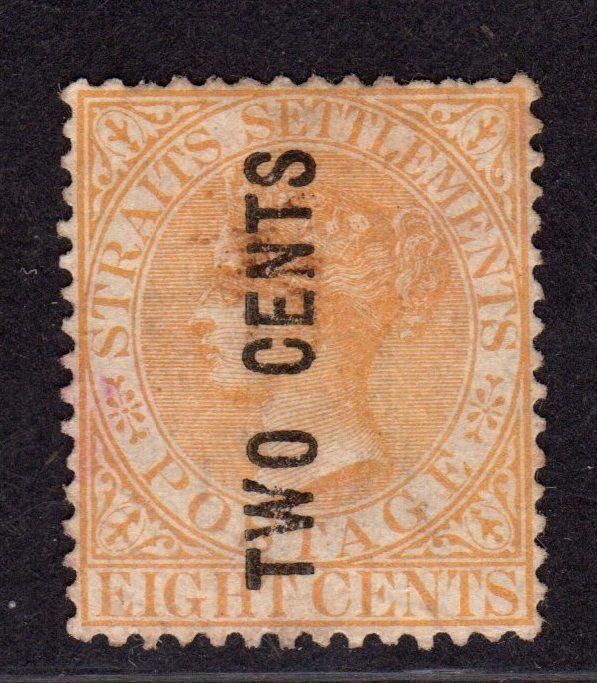 $Straits Settlements Sc#58 used, VF, Cv. $90