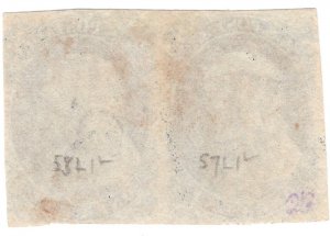 Scott #9 F/VF used pair.