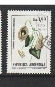 1983 Argentina - Sc 1437 - used VF - 1 single - Flowers (florescent)