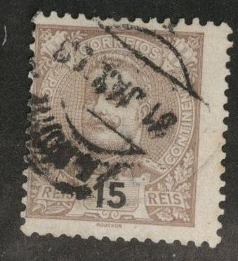 Portugal Scott 113 Used King Carlos 15 Reis 1895