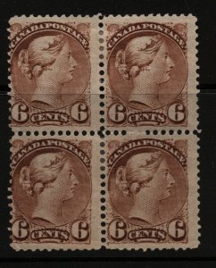 Canada #39d Mint Fine Original Gum Hinged Block