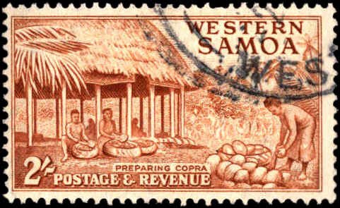 Samoa #211, Incomplete Set, 1952, Used