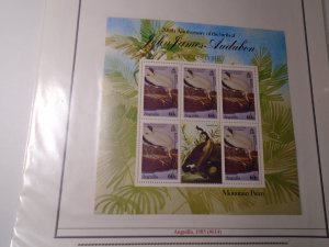 Anguilla  Birds   J J Audubon   #  614  Mini sheet