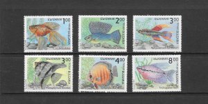 FISH - BULGARIA #3766-3771  MNH