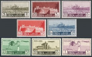 Libya 83-87,C36-C38,MNH. Sample,Tripoli 1939.City,Ghadames,Arab,Camel,Plane.