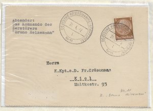 WW2: German Naval Feldpost MSP-11 KDM Bruno Heinemann 4/21/42 (54599)