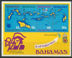 Bahamas  SC# 343   Used Tourism Americas  MS  see details & scans