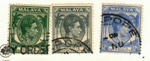 Straits Settlements #239, 243, 245 used