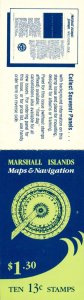 MARSHALL ISLANDS 40A MNH COMPLETE BOOKLET SCV  $7.50 BIN $3.00