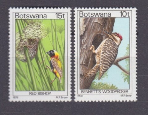 1978 Botswana 204-205 Birds 5,50 €