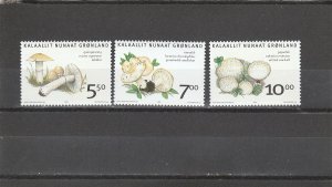 Greenland  Scott#  476-478  MNH  (2006 Mushrooms)