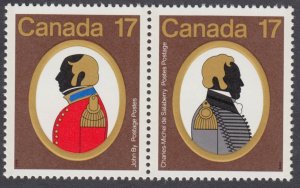 Canada - #820a Canadian Colonels Se-Tenant Pair - MNH