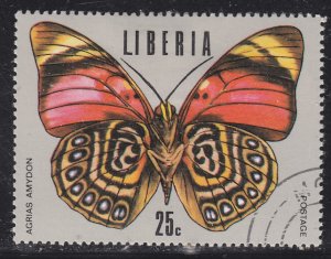 Liberia 687 Tropical Butterflies 1974