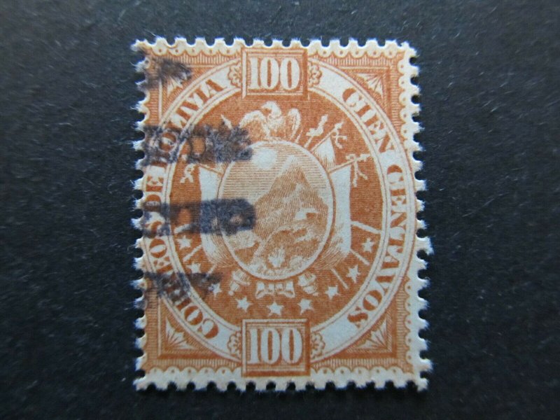 A4P31F47 Bolivia 1894 100c used