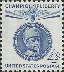 # 1165 MINT NEVER HINGED BARON GUSTAF MANNERHEIM