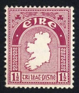 Ireland SG113 1 1/2d Claret 2nd Wmk U/M (toned gum) Cat 19 pounds