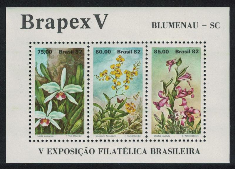 Brazil Flowers Orchids MS SG#MS1949 SC#1792