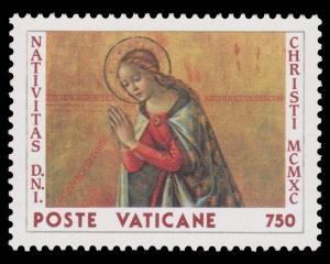 VATICAN CITY STAMP. SCOTT # 868. YEAR 1990. MINT