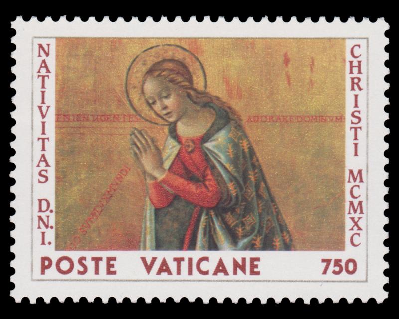 VATICAN CITY STAMP. SCOTT # 868. YEAR 1990. MINT