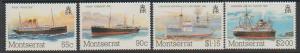 Montserrat SG 615 - 618 set of 4 - Mint Light Hinge  - Ships