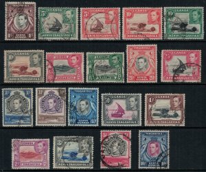 Kenya, Uganda & Tanganyika #66-84  CV $46.25