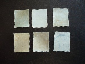 Stamps - Netherlands - Scott# 48-49,53,55-57 - Used Part Set of 6 Stamps