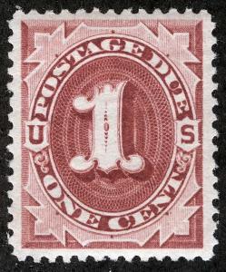 US Sc J22 Bright Claret 3¢ Postage Due MNH Original Gum GEM